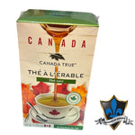 Thé vert infusé à l'érable canadien 100 % pur, 25 sachets.