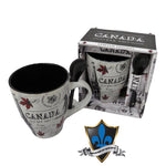 Canada black and white scene coffee mug.