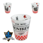 Frosted famous Montreal canada Shot glass