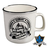 Tasse de style ancien de la ville de Québec.