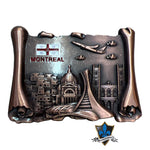 Montreal city metal magnet