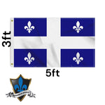 Drapeau du Québec pour affichage intérieur ou extérieur.