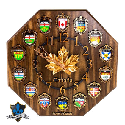 Horloge murale souvenir du Canada 12 x 12 pouces