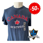 Adult Montreal Canada maple leaf embroidered T.shirt.