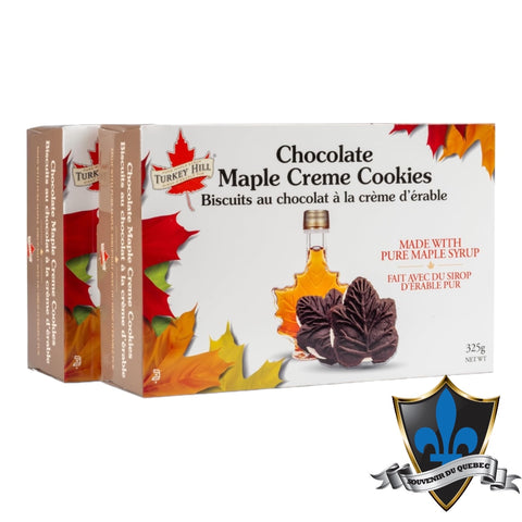 2 premium Chocolate Maple cream Cookies 650g.