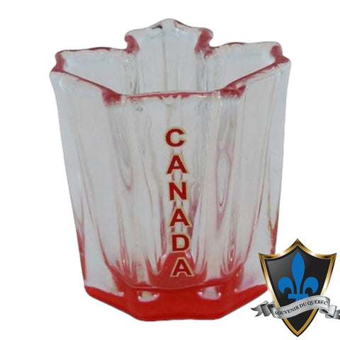 Shotglass en forme de feuille d'érable du Canada