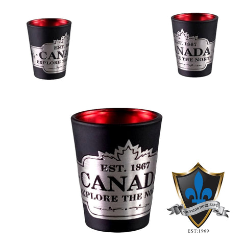 Black Canada Shot glass