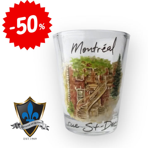 Old houses Montreal Shot glass