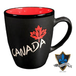 Tasse Canada noir rouge 11OZ.