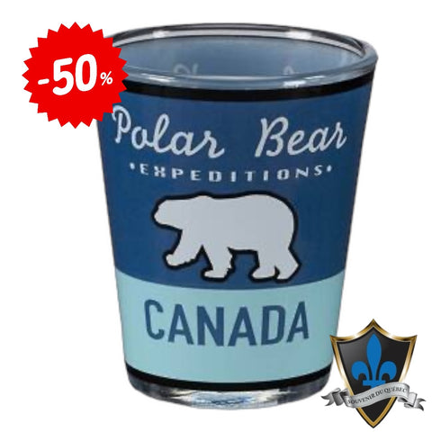 Verre à liqueur ours polaire canadien