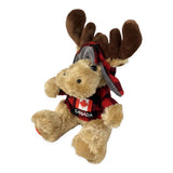 Moose With plaid Canada   Hoodie