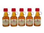 5 X  40 ml Turkey Hill Canadian Maple syrup Maple Leaf Shaped Bottles