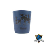 Navy Ceramic Moose Shot glass