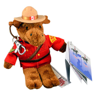 Mountie bears Cute Souvenir Plush Stuffed animal key chain. - Souvenir Du Quebec, Maple Syrup, Souvenirs, Montreal