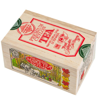 Wooden Box With  12 Maple Tea Bags - Souvenir Du Quebec, Maple Syrup, Souvenirs, Montreal