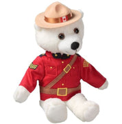 Canadian  RCMP white BEAR 11 ‘ Cute Souvenir Plush Stuffed animal