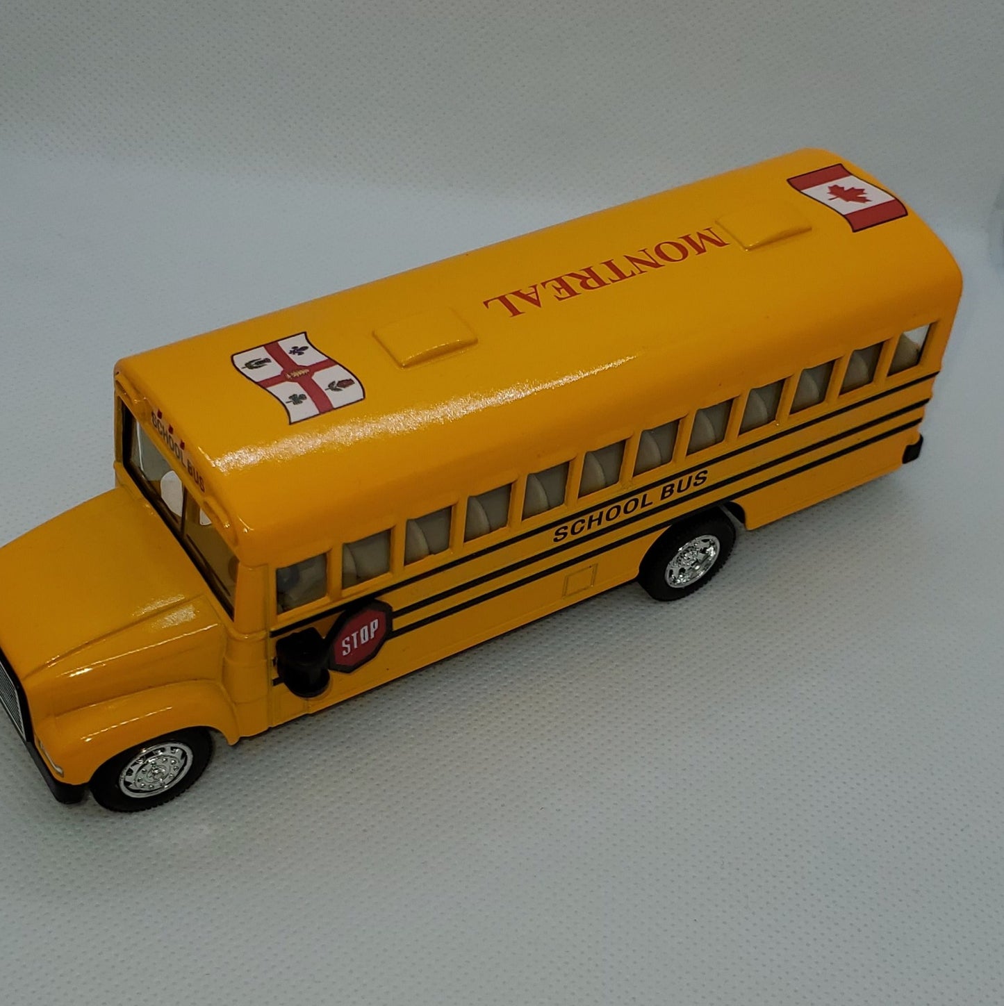 Yellow Montreal Canada Long School Bus - Souvenir Du Quebec, Maple Syrup, Souvenirs, Montreal