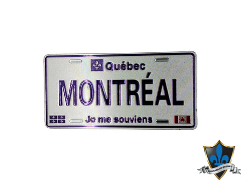 Montreal license plate magnet - Souvenir Du Quebec, Maple Syrup, Souvenirs, Montreal