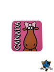 Canadian love pink  moose. Pvc Canada Magnet - Souvenir Du Quebec, Maple Syrup, Souvenirs, Montreal