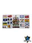 Canada flag  Canadian provinces  magnet - Souvenir Du Quebec, Maple Syrup, Souvenirs, Montreal