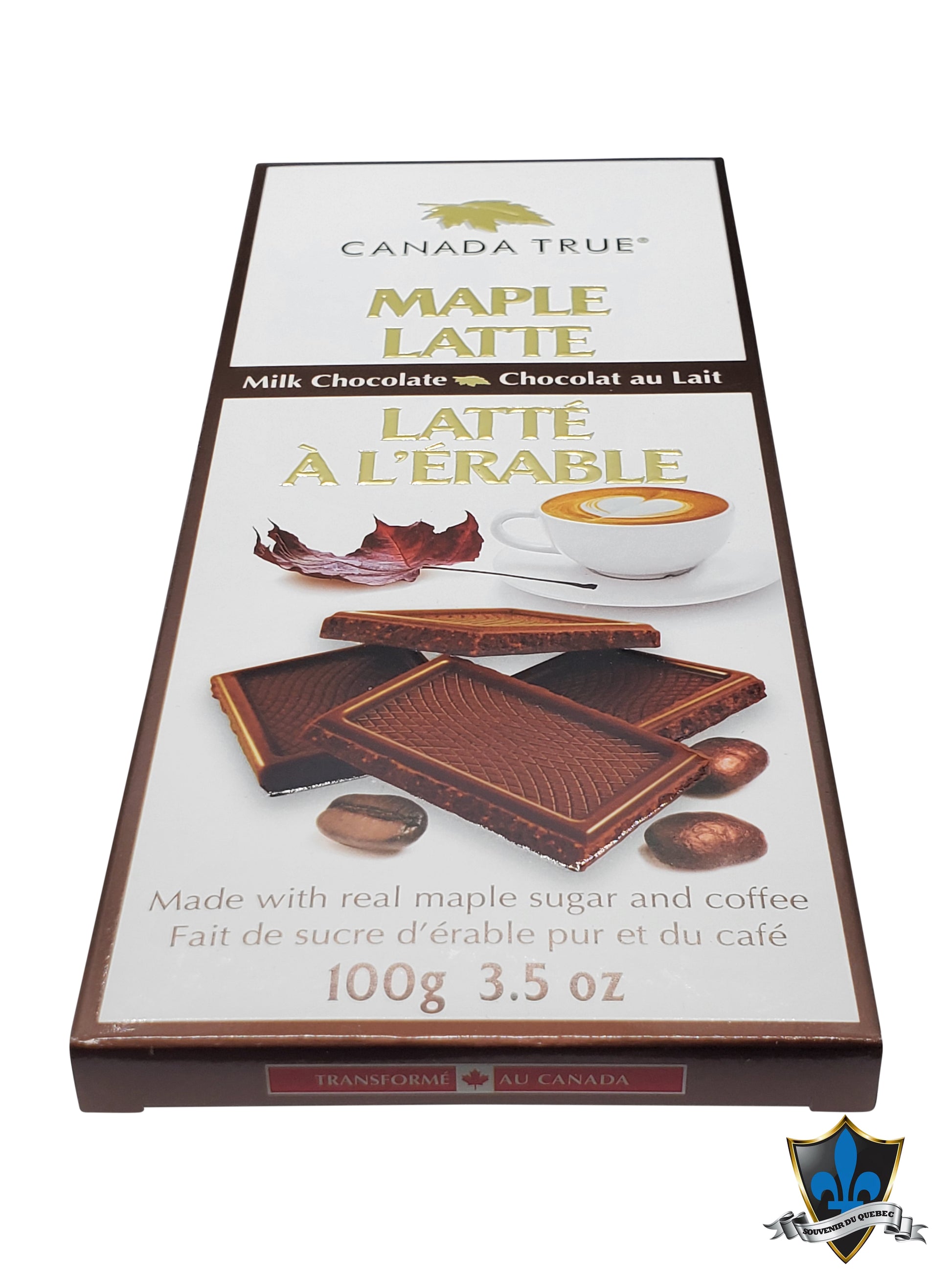 Souvenir du Quebec   Maple latte Chocolate  100gr - Souvenir Du Quebec, Maple Syrup, Souvenirs, Montreal