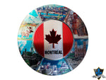 Round Montreal maple leaf  Plate  Magnet - Souvenir Du Quebec, Maple Syrup, Souvenirs, Montreal