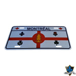 Montreal  flag license plate