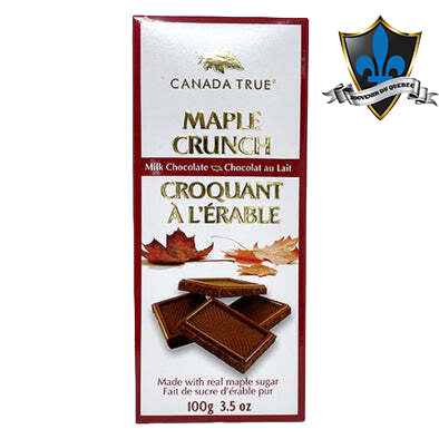 Croquant à l'érable Chocolat au lait 100g.