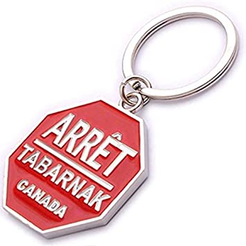 Arret Tabarnak canadal Key chain - Souvenir Du Quebec, Maple Syrup, Souvenirs, Montreal