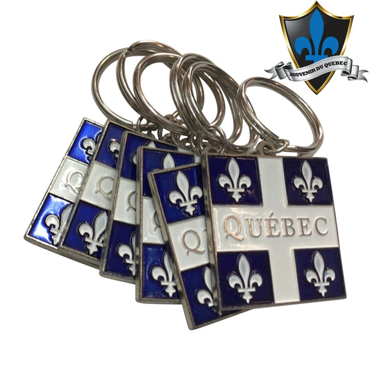 6 Porte-clés drapeau du Québec