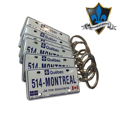 6 pcs 514-Montreal Keychain