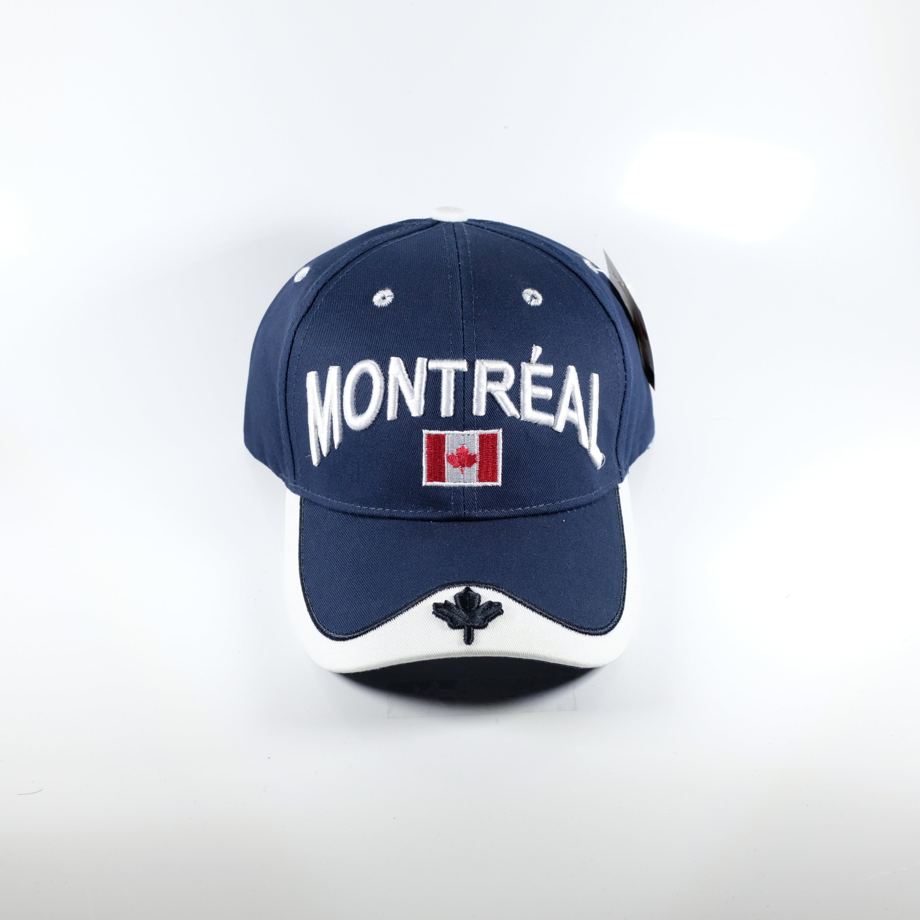 Blue Montreal  baseball Cap with Canada flag - Souvenir Du Quebec, Maple Syrup, Souvenirs, Montreal