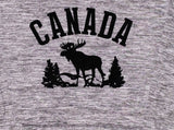 Heather Grey Moose Patch super soft Hoodie - Souvenir Du Quebec, Maple Syrup, Souvenirs, Montreal
