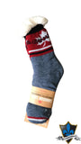 Canada plaid maple leaf Adult Socks.