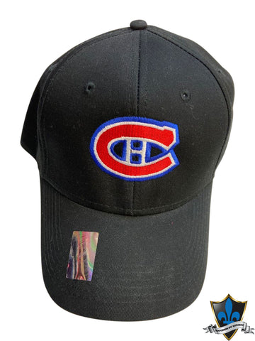Montreal Canadiens Black Adjustable Hat - Souvenir Du Quebec, Maple Syrup, Souvenirs, Montreal