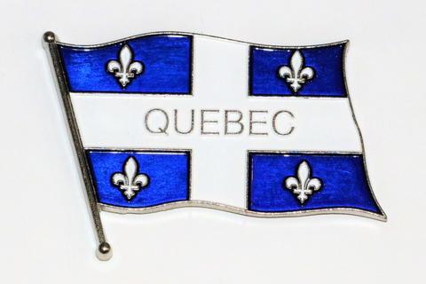 Quebec   Wavy Flag  Magnet - Souvenir Du Quebec, Maple Syrup, Souvenirs, Montreal