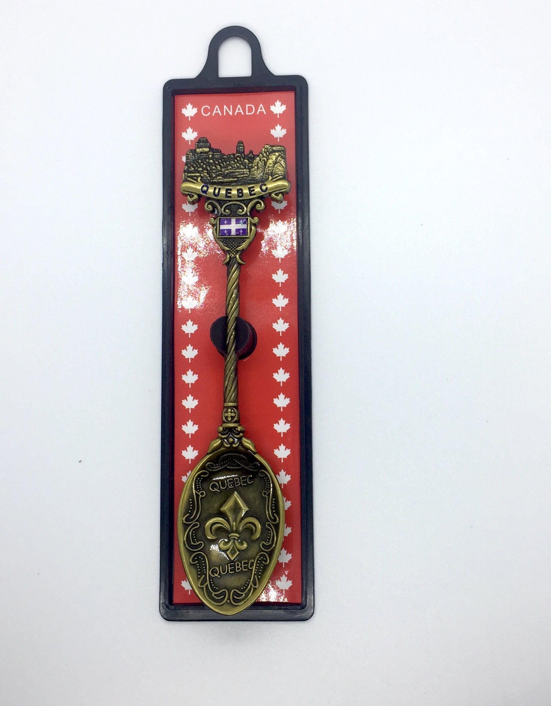 Gold Quebec Spoon - Souvenir Du Quebec, Maple Syrup, Souvenirs, Montreal