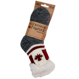 Chaussettes junior/dame à motif feuille d'érable canadienne.