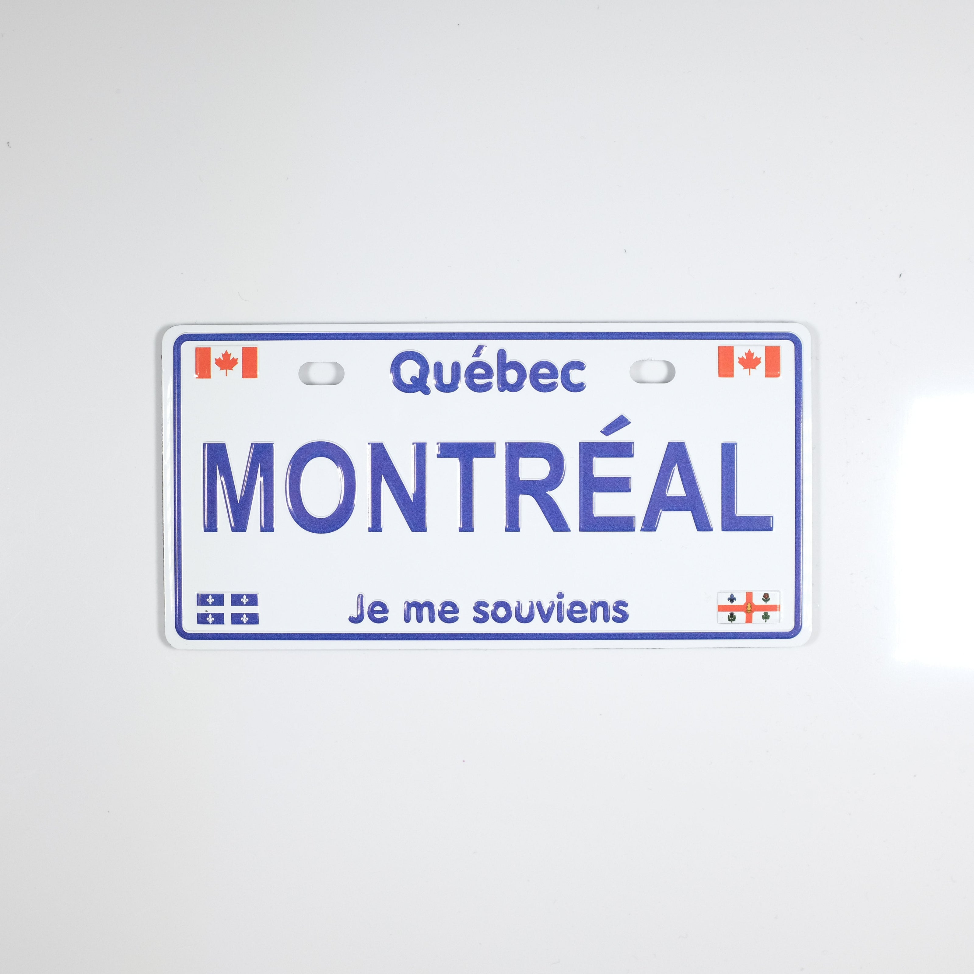 Large Quebec License Plate Magnet - Souvenir Du Quebec, Maple Syrup, Souvenirs, Montreal