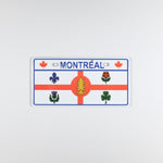 Montreal Flag License Plate Magnet - Souvenir Du Quebec, Maple Syrup, Souvenirs, Montreal