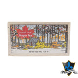 Wooden Box With 25 Maple Tea Bags - Souvenir Du Quebec, Maple Syrup, Souvenirs, Montreal