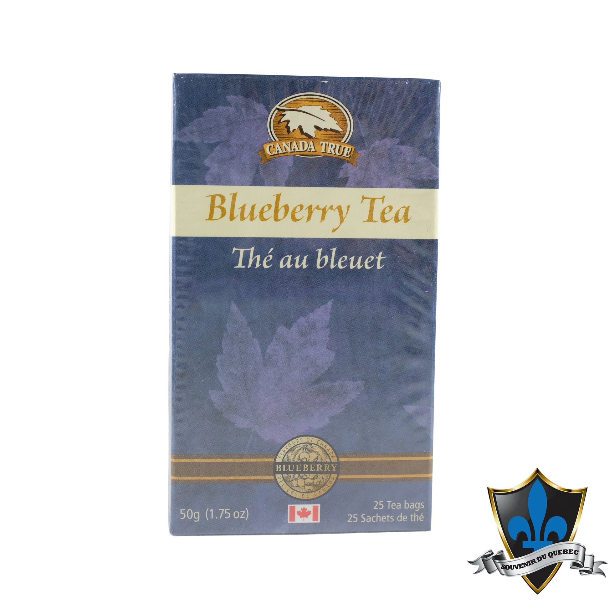 Boîte de 25 sachets de thé aux bleuets canadiens - Souvenir Du Québec, Sirop d'érable, Souvenirs, Montréal