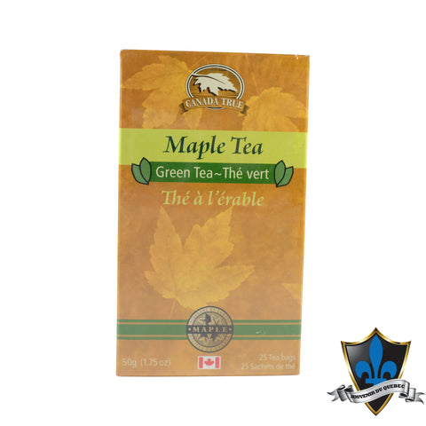 Box Of 25 Canadian Maple Green Tea Bags - Souvenir Du Quebec, Maple Syrup, Souvenirs, Montreal