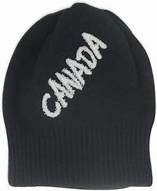 Canada Sport Warm Winter Hat Beanie black