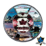 Large Canada Maple Leaf Metal Plate - Souvenir Du Quebec, Maple Syrup, Souvenirs, Montreal