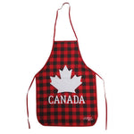 Canada Maple leaf white and red with Canada  Apron.