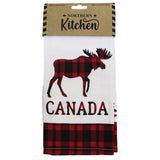 Torchon à motif d'élan du Canada.