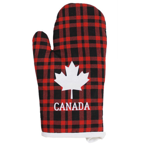 Canada Maple leaf white and red with Canada Moose Mitts