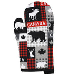 Canada Maple leaf white and red with Canada Moose Mitts
