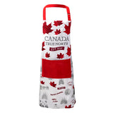 Canada Maple leaf white and red with Canada  Apron.